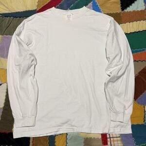Vintage 90s Old Navy White High Quality Long Sleeve White Shirt XL